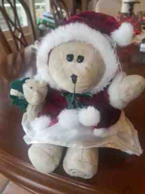 Starbucks Bearista Bear with Dog Christmas Red Coat & Hat Holiday 2005 with Tags - Sold on eBay Dec, 1st 2018 for $5.50