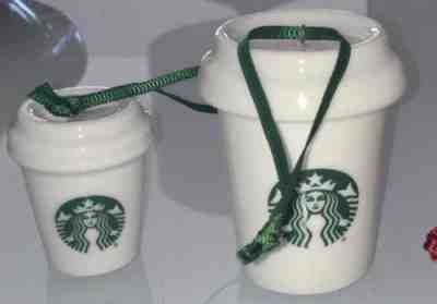 2016 Starbucks Coffee Christmas Holiday Ornament White Ceramic Mermaid Cup-2 - Sold on eBay Dec, 1st 2018 for $6.99