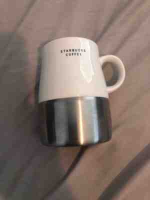Starbucks Coffee Mug Cup Metal Bottom Ceramic Top Weighted 2004 14 oz Non Skid - Sold on eBay Dec, 1st 2018 for $12.99