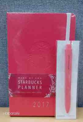 Starbucks Korea 2017 Moleskine Planner Weekly RED with Pen + Tracking number - Sold on eBay Dec, 1st 2018 for $37.98