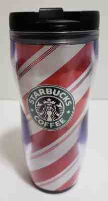 Starbucks Coffee Company Candy Cane Striped 2009 Travel Mug New no box - Sold on eBay Dec, 1st 2018 for $9.00