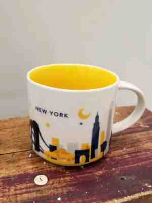 STARBUCKS NEW YORK CITY NY YAH 'You Are Here' City Mug Cup 14oz New - Sold on eBay Dec, 1st 2018 for $20.00