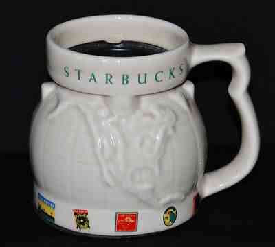 Starbucks World Globe 16 oz Travel / Desk Mug With Coffee Blend Stamps XLNT - Sold on eBay Dec, 1st 2018 for $24.99