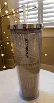 STARBUCKS 24oz COLD CUP VENTI TUMBLER CLEAR INSULATED - Sold on eBay Dec, 1st 2018 for $6.55