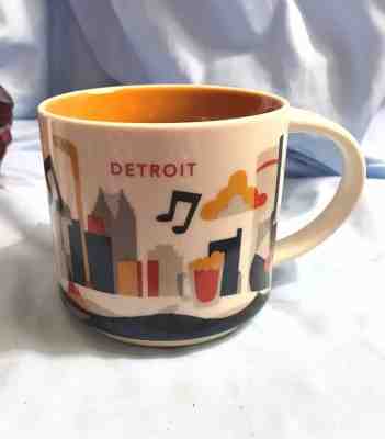 2015 Starbucks You Are Here Collection Detroit Coffee Mug Cup NEW!! - Sold on eBay Dec, 1st 2018 for $9.99