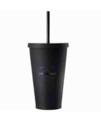 NEW Starbucks Matte Black Tumbler Cold Cup 16oz Grande 2018 - Sold on eBay Dec, 1st 2018 for $38.95