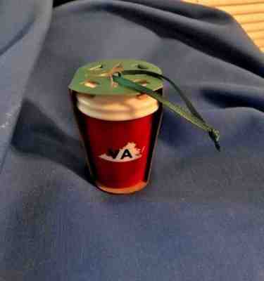 NEW STARBUCKS CHRISTMAS ORNAMENT- VIRGINIA VA  State Series - Sold on eBay Dec, 1st 2018 for $6.99
