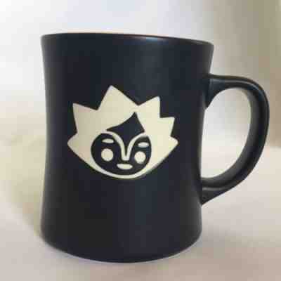 Starbucks 2011 Breakfast Blend Black Orange Etched Face 16oz Coffee Cup Mug - Sold on eBay Dec, 1st 2018 for $9.99
