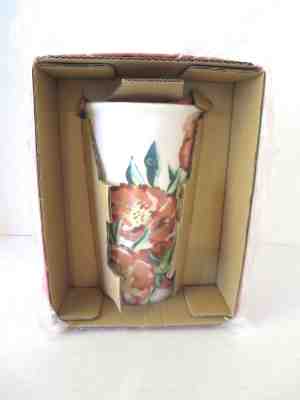 Starbucks Red Flower Ceramic Tumbler Mug Cup 10 oz. Red Dot Collection 2015 Box - Sold on eBay Dec, 1st 2018 for $22.99