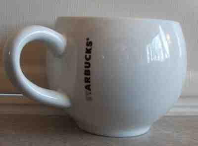 Starbucks 2014 Coffee Mug. Rounded 12 oz. White with Silver Lettering. EUC. - Sold on eBay Dec, 1st 2018 for $8.79