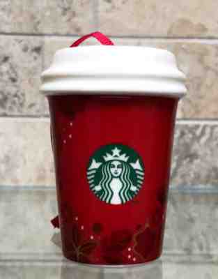 Starbucks Christmas 2013 Ceramic Holiday Hanging Ornament - Sold on eBay Dec, 1st 2018 for $6.00