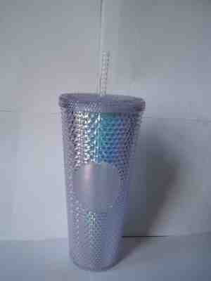 Starbucks 2018 Holiday Iridescent Rainbow Glitter Tumbler Traveler Cold Cup - Sold on eBay Dec, 1st 2018 for $30.00