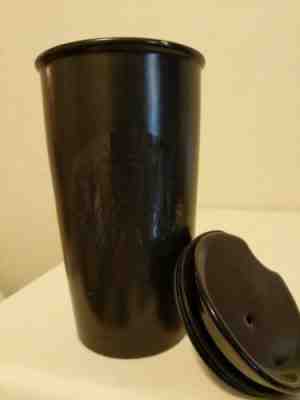Starbucks 2015 Matte Black on Black Ceramic Tumbler Mug 12oz - Sold on eBay Nov, 30th 2018 for $19.00