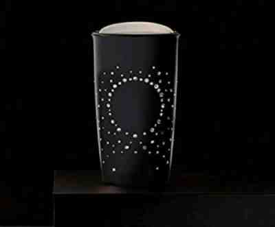 Starbucks Limited Edition Black Swarovski Crystal Band SS Travel Tumbler Mug - Sold on eBay Dec, 2nd 2018 for $60.00