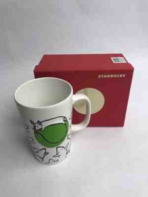 NIB Starbucks Dogs Tennis Ball Ceramic Coffee Cup Mug 16 oz 2015 Limited Edition - Sold on eBay Dec, 1st 2018 for $29.00