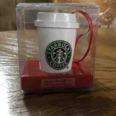 Vintage Starbucks Logo 1999 Collectible To Go Coffee Cup Ornament - Sold on eBay Dec, 1st 2018 for $10.25