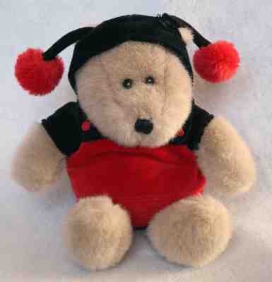 Starbucks 14th Ed. Bearista Teddy Bear 2001 Halloween Costume Plush Lady Bug 9" - Sold on eBay Nov, 6th 2018 for $13.00
