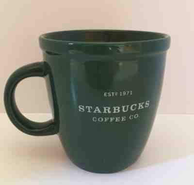 Starbucks 2001 Barista Dark Green With White Printing Ceramic Coffee Cup/Mug  - Sold on eBay Oct, 5th 2018 for $18.00