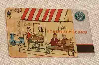 2002 STARBUCKS Old Logo Vespa Patio Cafe Awning Card NEVER USED PIN INTACT 6009 - Sold on eBay Dec, 1st 2018 for $28.50
