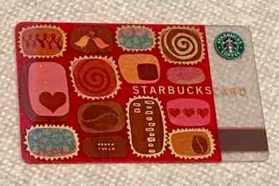 2003 STARBUCKS Box Of Chocolates Candy Card NEVER USED PIN INTACT Series 6014 - Sold on eBay Dec, 1st 2018 for $14.24