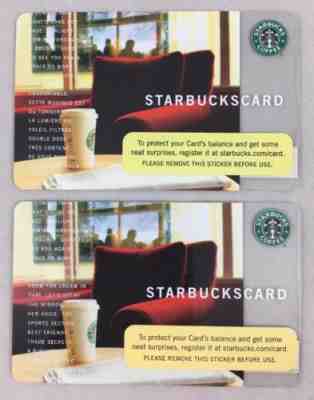 Comfy Chair Red Window Starbucks Coffee Company Canada Gift Card 2004 6028 6030 - Sold on eBay Nov, 7th 2018 for $10.00