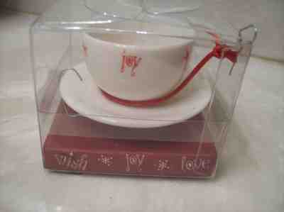 Starbucks Christmas Ornament in Box Cappuccino 2005 Espresso mini cup & Saucer  - Sold on eBay Oct, 22nd 2018 for $5.00
