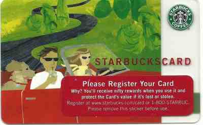 Starbucks Card 2005 Road Trip - Sold on eBay Oct, 19th 2018 for $5.24