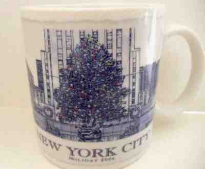 Starbucks New York City Holiday 2006 Christmas Tree Mug Cup - Sold on eBay Dec, 2nd 2018 for $52.00