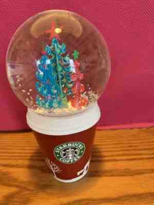 Starbucks Snow Globe Christmas Tree Ornament To Go Cup 2006 Trees - Sold on eBay Dec, 2nd 2018 for $12.50