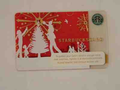 Starbucks 2006 Gift Card With Christmas Felt Cutout Sleeve Holder Unused - Sold on eBay Dec, 1st 2018 for $6.95