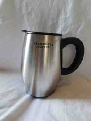 2006 Stainless Steel Starbucks Coffee 16oz Chubby Travel Mug  - Sold on eBay Dec, 1st 2018 for $17.99