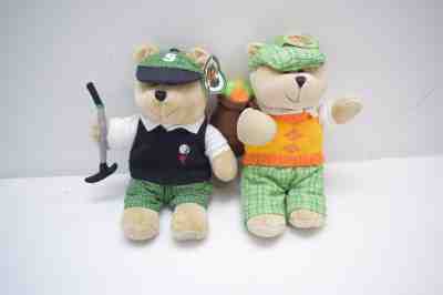 2006 Starbucks Golf Bearista Bear Plush 10” 49th & 50th Edition Tags Lot 2 - Sold on eBay Nov, 22nd 2018 for $20.00
