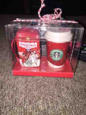 Starbucks Ornament Coffee Christmas Holiday 2007 Ceramic  Set - Sold on eBay Dec, 1st 2018 for $8.00