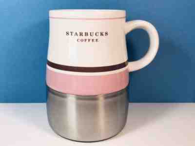 Starbuck’s Travel 14oz Coffee Mug, Ceramic and Stainless Steel, 2008 - Sold on eBay Dec, 1st 2018 for $13.00