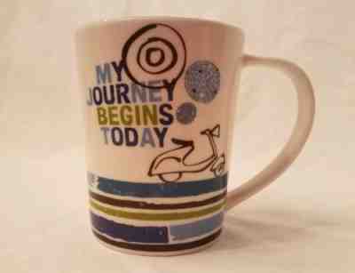 Starbucks 2008 Journey Begins Today Vespa Motor Scooter Coffee/Tea Mug/Cup 14 oz - Sold on eBay Dec, 1st 2018 for $8.05