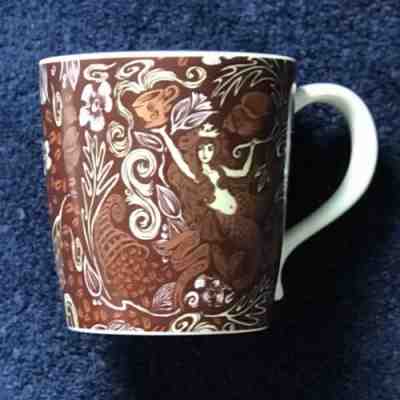 Starbucks 2009 Anniversary Siren Mermaid 12 oz Coffee Mug Bone China VINTAGE - Sold on eBay Nov, 30th 2018 for $13.00