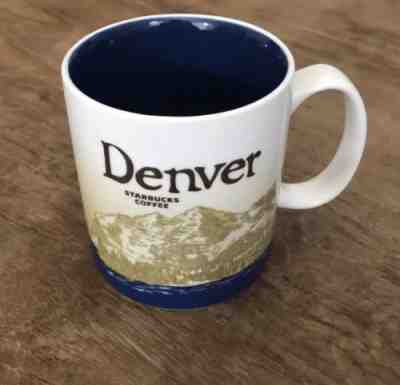 2009 Starbucks DENVER Global Icons 16 oz Coffee Mug Ceramic City Colorado - Sold on eBay Nov, 30th 2018 for $15.99