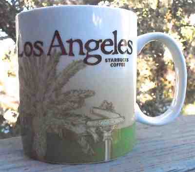 New Starbucks 2009 LOS ANGELES Southern California porcelain coffee cup city mug - Sold on eBay Nov, 29th 2018 for $23.98