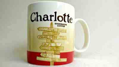 STARBUCKS CHARLOTTE NC TOWN SIGNS GLOBAL ICON CITY MUG 16oz 2009 EUC - Sold on eBay Nov, 29th 2018 for $39.99