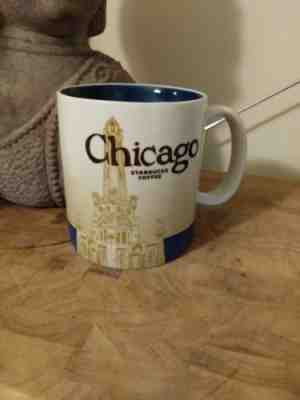  Starbucks Chicago Global Icon Mug Collection 2009 Navy Blue - Sold on eBay Nov, 29th 2018 for $12.90