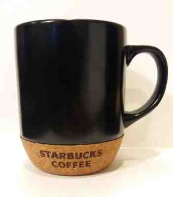 Starbucks Coffee Tea Mug Cup 18 oz  w/ Cork Bottom Black Brown Ceramic 2009 EUC - Sold on eBay Nov, 29th 2018 for $29.99