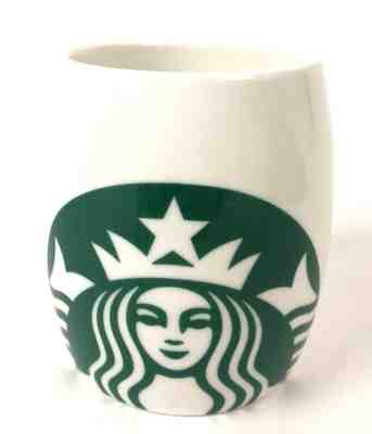 2010 Starbucks Coffee Mug White Barrel Style Green Mermaid Logo 14 oz - Sold on eBay Dec, 1st 2018 for $12.99