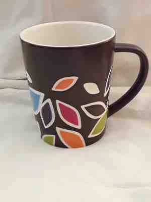 2010 Starbucks Mug Embossed Hawaiian Flowers New Bone China Chocolate Brown - Sold on eBay Dec, 1st 2018 for $7.10