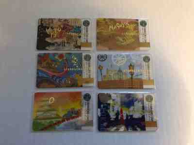 Starbucks 2010 Ver1 city cards never swiped Kyoto Osaka Nagoya Okinawa Tokyo Yok - Sold on eBay Nov, 16th 2018 for $99.00