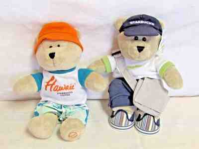 Starbucks bearista bear Destination 2010 Hawaii 2007Chicago  - Sold on eBay Nov, 16th 2018 for $18.99