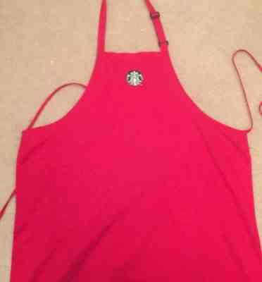 Starbucks New Logo Red Holiday Christmas Apron With Pockets - Sold on eBay Nov, 15th 2018 for $26.00