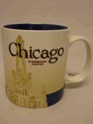 Starbucks Coffee Cup Mug CHICAGO 2011 Collector Series 16 Oz  - Sold on eBay Dec, 2nd 2018 for $9.99