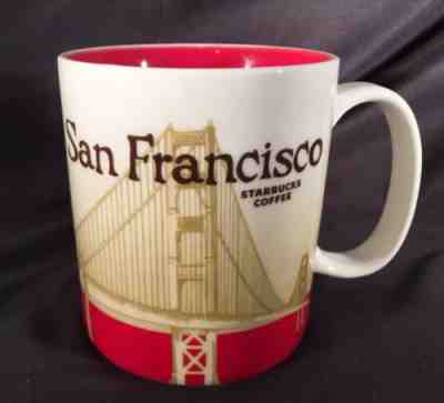 EUC Starbucks San Francisco CITY SERIES Mug BONE CHINA USA 2011 SF GOLDEN GATE - Sold on eBay Dec, 2nd 2018 for $12.00
