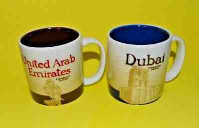 Starbucks Coffee Two Demitasse ESPRESSO Cups United Arab Emirates - Dubai - 2011