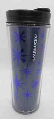 Starbucks Coffee 2011 12 oz Tumbler Blue Stars With Lid - Sold on eBay Nov, 30th 2018 for $7.00